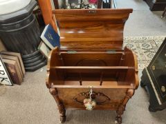 Victorian burr walnut canterbury Thumbnail 2