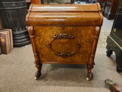 Victorian burr walnut canterbury Thumbnail 3