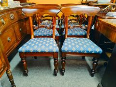 Six victorian mahogany chairs Thumbnail 4