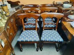 Six victorian mahogany chairs Thumbnail 6