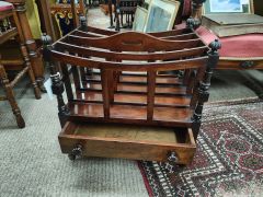 Victorian mahogany canterbury Thumbnail 2