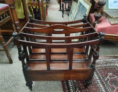 Victorian mahogany canterbury Thumbnail 4