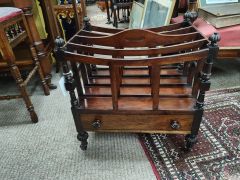 Victorian mahogany canterbury Thumbnail 6