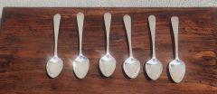 Set of six irish silver spoons (john power dublin) Thumbnail 4