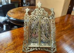 19th century gilt framed porcelain plaque Thumbnail 4