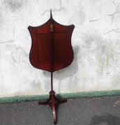 Edwardian mahogany pole screen Thumbnail 3