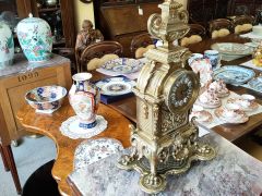 Late victorian brass clock Thumbnail 3