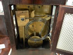  Georgian mahogany bracket clock Thumbnail 4