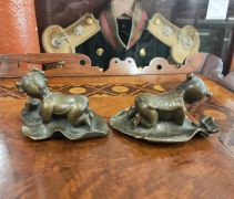 Pair of bronze chinese figures Thumbnail 3