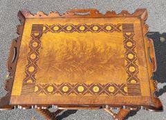 19th century walnut tray top table Thumbnail 2