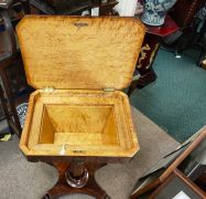 Victorian rosewood work table Thumbnail 3