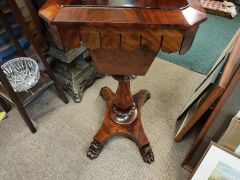 Victorian rosewood work table Thumbnail 4