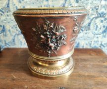 Copper & brass jardiniere Thumbnail 1