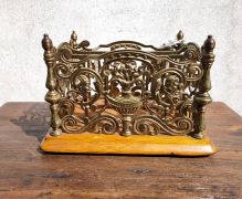 Victorian brass desk set Thumbnail 1