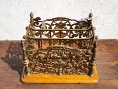Victorian brass desk set Thumbnail 2