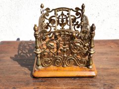 Victorian brass desk set Thumbnail 4
