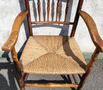 19th century oak chair Thumbnail 2