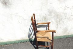 19th century oak chair Thumbnail 4