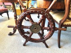 Antique ships wheel Thumbnail 2