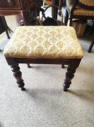 Victorian mahogany stool Thumbnail 1
