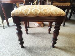 Victorian mahogany stool Thumbnail 2