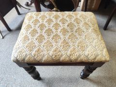 Victorian mahogany stool Thumbnail 3