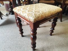 Victorian mahogany stool Thumbnail 4