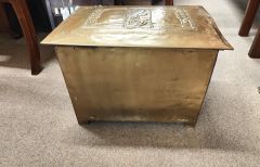 Art nouveau brass coal box Thumbnail 3
