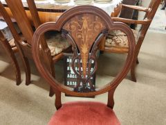 Edwardian mahogany inlaid chair Thumbnail 2
