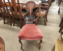 Edwardian mahogany inlaid chair Thumbnail 4