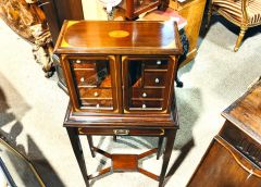 Edwardian collectors cabinet on stand Thumbnail 3