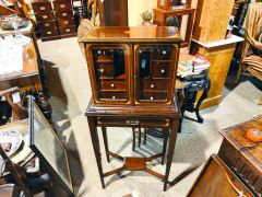 Edwardian collectors cabinet on stand Thumbnail 6