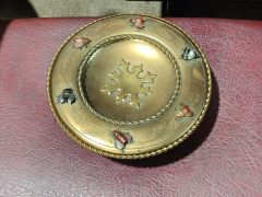 Brass and gilt metal compote Thumbnail 1