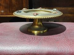 Brass and gilt metal compote Thumbnail 3