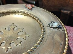 Brass and gilt metal compote Thumbnail 3