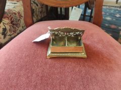 Antique brass postage stamp box Thumbnail 2