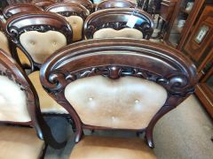 Twelve 19th century mahogany dining chairs Thumbnail 3