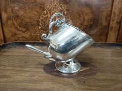 Plated silver sugar basin with scoop Thumbnail 4