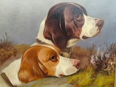 Gilt frame oil on canvas , signed Thumbnail 2