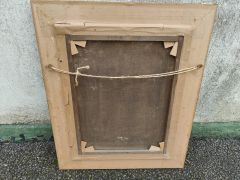Gilt frame oil on canvas , signed Thumbnail 4