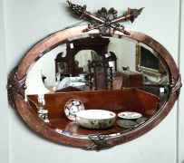 Copper framed mirror Thumbnail 6
