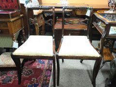 Pair of rosewood regency chairs Thumbnail 1