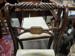 Pair of rosewood regency chairs Thumbnail 2