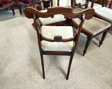 Set of 19th century mahogany chairs Thumbnail 4