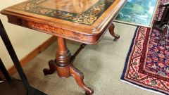 Victorian walnut side table Thumbnail 3