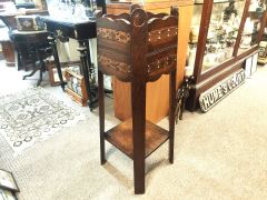 Arts & crafts oak & copper bound planter Thumbnail 1