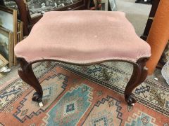 Victorian mahogany stool Thumbnail 4