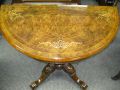 A victorian burr-walnut card table Thumbnail 1