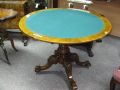 A victorian burr-walnut card table Thumbnail 2