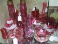 A large selection of victorian ruby and vaseline glass Thumbnail 2